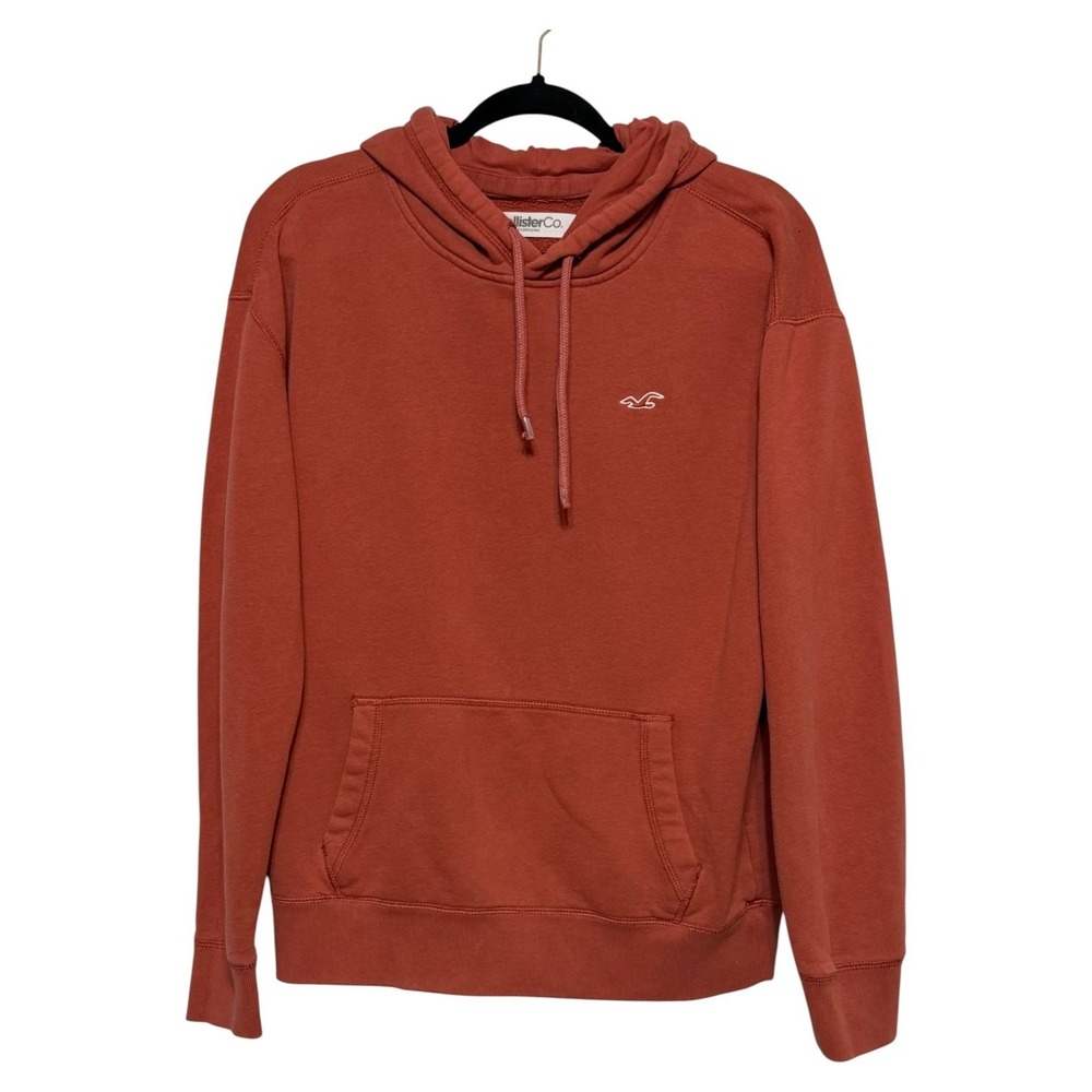 Hollister‎ Hipster Cozycore Hoodie Unisex M Rust Minimalist Streetwear Mallcore